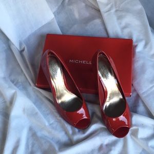 Michelle D red high heels